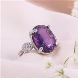 انگشتر آمیتیست زنانه کد 13753