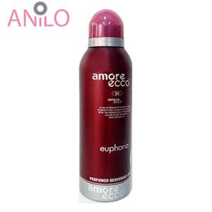 اسپری زنانه آمور اکو مدل ایفوریا حجم 200 میلی لیتر Amore ecco Euphoria Spray For Women 200m