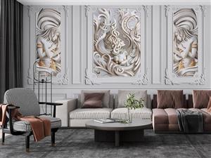 پوستر دیواری گچبری لاکچری W13420800