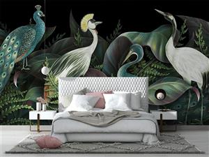 پوستر دیواری لاکچری پرندگان W10284000