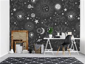 پوستر دیواری ماه و ستاره W10234200