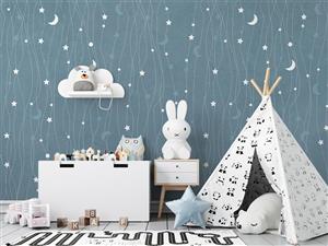 پوستر دیواری کودک ماه ستاره W10226500