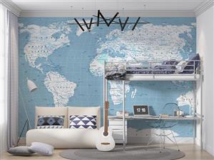 پوستر دیواری نقشه جهان W10230200