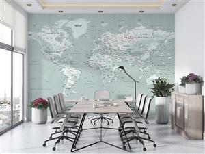 پوستر دیواری نقشه جهان جدید W10240200