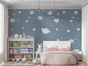 پوستر دیواری کودک ماه ستاره W10243700