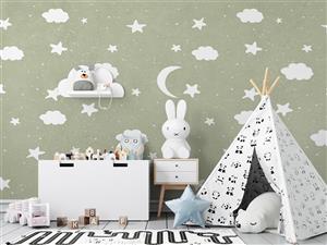 پوستر دیواری کودک ستاره ماه W10243800