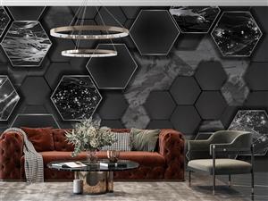 کاغذ دیواری سه بعدی هندسی W10269800