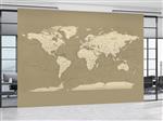 کاغذ دیواری نقشه جهان کلاسیک W10264800