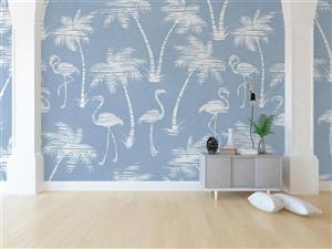 کاغذ دیواری فلامینگو درخت W10225000