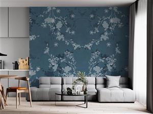 کاغذ دیواری گل و برگ ریز W10251800