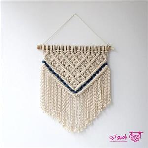 دیوارکوب مکرومه بافی شیک با رنگ و ابعاد دلخواه شما