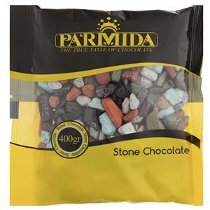 دراژه کاکائویی سنگی پارمیدا مقدار 400 گرم Parmida Stone Chocolate Dragees 400gr 