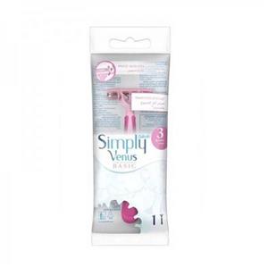 خودتراش زنانه 3 لبه مدل Simply Venus Basic ونوس ژیلت بسته 1 عددی