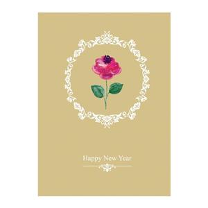 کارت پستال مدل رز قرمز انگلیسی