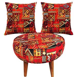 پاف طرح چهل تیکه کد FA4-P2 به همراه 2 عدد کوسن