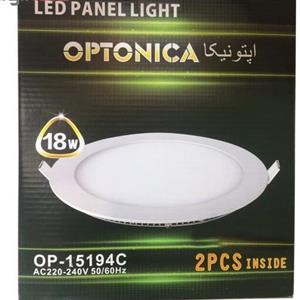 هالوژن 18 وات ال ای دی  اپتونیکا توکار (پنل 18 وات led  اپتونیکا ) رنگ نور سفید