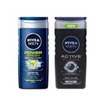 شامپو مو و بدن نیوآ مدل Power Fresh و Active Clean حجم 250 میلی لیتر مجموعه 2 عددی