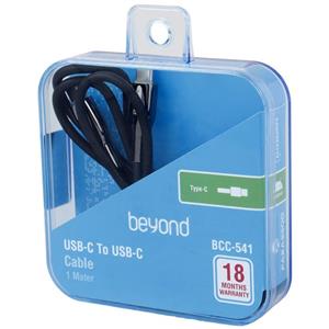 کابل تبدیل فست شارژ Beyond BCC-541 Type-C To Type-C 3A 60W 1m