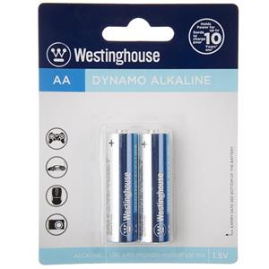 باتری قلمی وستینگهاوس مدل Dynamo Alkaline LR06 AM3 MIGNON بسته 2 عددی Westinghouse Dynamo Alkaline LR06 AM3 MIGNON AA Battery Pack of 2