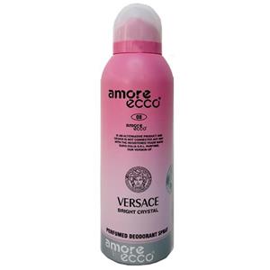 اسپری زنانه آمور اکو ورساچه مدل برایت کریستال با حجم 200 میلی لیتر Amore Ecco Versace Bright Crystal Spray For Women 200ml