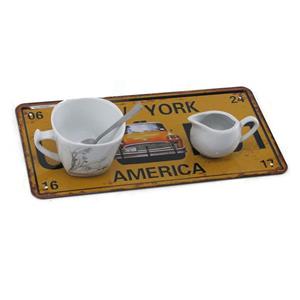 سینی طرح پلاک خودرو مدل USA