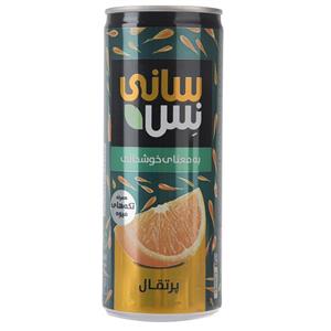 نوشیدنی بدون گاز پرتقال همراه با تکه های میوه سانی نس حجم 240 میلی لیتر Sunny Ness Orange With Fruit Pieces 240ml