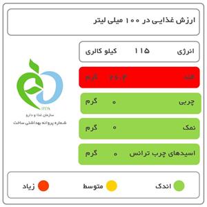 نوشیدنی بدون گاز هلو همراه با تکه های میوه سانی نس حجم 240 میلی لیتر