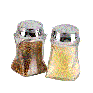 نمک پاش جفتی کرومی زیباسازان مدل بانو Zibasazan Banoo Chromic Paired Saltcellar