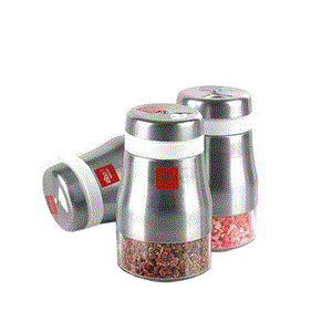 جا ادویه‌ای استیل زیباسازان (زیبا) مدل پینگو شنل دار بسته 6 تایی Zibasazan Pingu Cape Steel Spice Container Pack Of 6