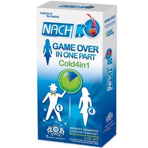 کاندوم تحریک کننده بانوان  کدکس مدل Game Over In One Part Total 4in1 بسته 12 عددی