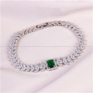 دستبند زمرد سنتاتیک زنانه کد 14278