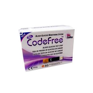 نوار تست قند خون اس دی بایوسنسور مدل codefree 