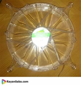 FAN GREEN - 20cm - نصب روی در کیس