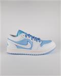 کفش روزمره زنانه ایر جردن سفید آبی AIR JORDAN 1 LOW (blue white 