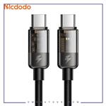 کابل شارژ دوسر تایپ سی قطع کن دار 100 وات مک دودو Mcdodo Auto Power Off Type-C To Type-C Cable CA-2840