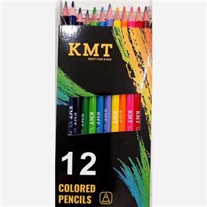 مداد رنگی 12 رنگ KMT مدل فلزی