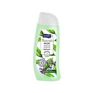 شامپو بدن هوبی سری Naturals مدل Refresh حاوی عصاره مریم‌گلی و روغن درخت چای ۵۰۰ میل