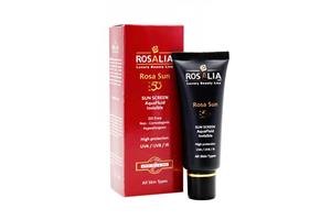 کرم ضد آفتاب بی‌ رنگ SPF50 رزالیا انواع پوست 40 میلی لیتر