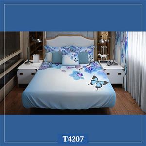 روتختی گل و پروانه آبی کد T4207