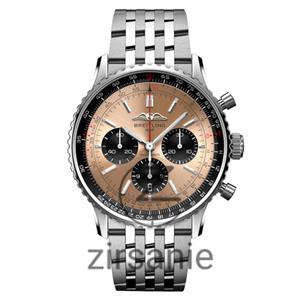 ساعت مچی مردانه برایتلینگ کرنوگراف Breitling Silver Orange Chronograph 