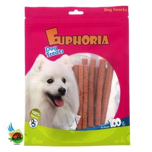 تشویقی سگ ایفوریا با طعم مرغ مدل مدادی نرم Euphoria dog treats with chicken وزن ۱۰۰ گرم