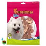 تشویقی سگ ایفوریا با طعم مرغ مدل سوشی Euphoria dog treats with chicken وزن ۱۰۰ گرم