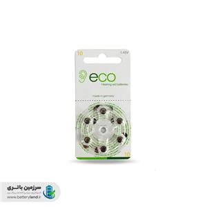 باتری سمعک اکو سایز 10 یک بسته 10 ورقه ای