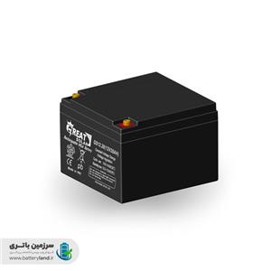 باتری خشک سیلد اسید 12 ولت 28 آمپر مدل GS12.28 گریت سولار Great Solar