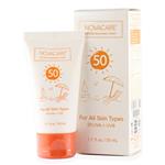 کرم ضد آفتاب بی رنگ SPF50 فاقد چربی نواکر