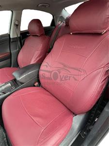 روکش صندلی هیوندا سوناتا yf تمام چرم زرشکی