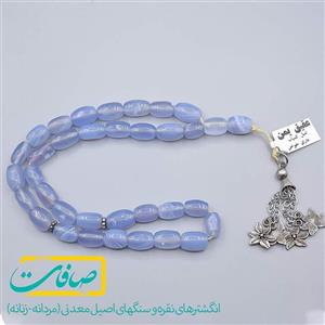 تسبیح عقیق کبود یمنی 33 دانه «کد 2538»