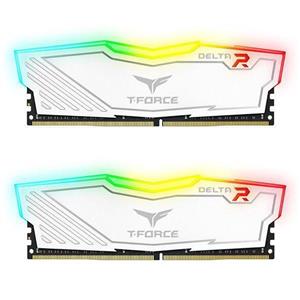 رم دسکتاپ DDR5 دو کاناله 6400 مگاهرتز TEAM GROUP مدل Delta ظرفیت 32 گیگابایت CL40 RAM 32G DUAL 16 2 DELTA RGB WHITE 