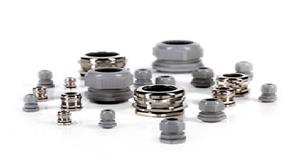 گلند کابل فلزی با سایز رزوه PG16 و جنس بدنه برنج با آبکاری نیکل