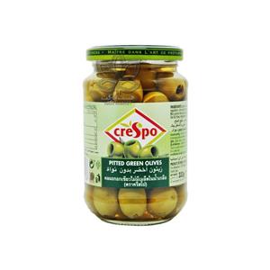 زیتون سبز بدون هسته ۳۳۰ گرم کرسپو – crespo